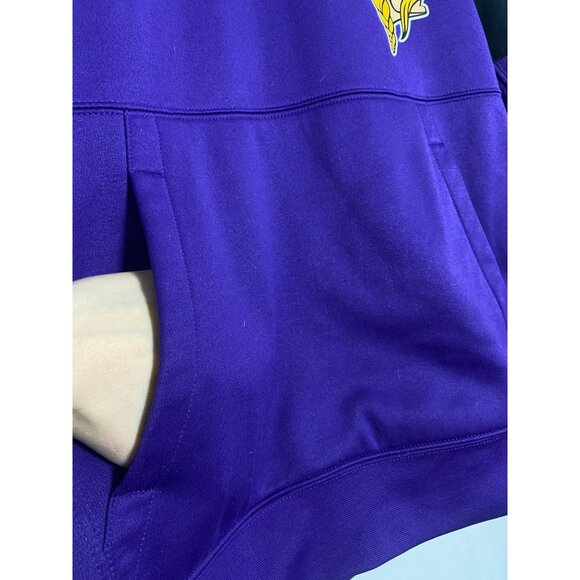 Minnesota Vikings Nike NFL 100 Dri-FIT On Field Hoodie Medium Purple - Picture 11 of 13